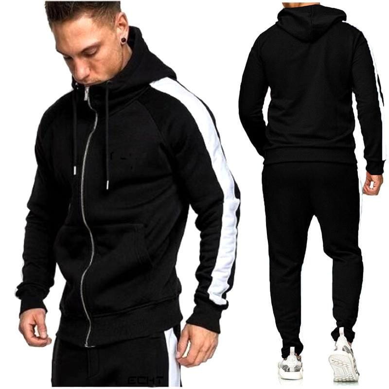 Sports Tracksuit Jogging and Hooded Sweatshirt