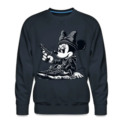 Sweat ras-du-cou Premium Homme Minnie mouse Gangster - marine