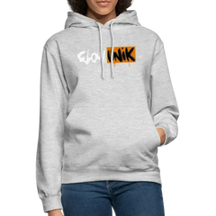 Sweat-shirt à capuche unisexe Flow Unik Hub Splash - gris clair chiné