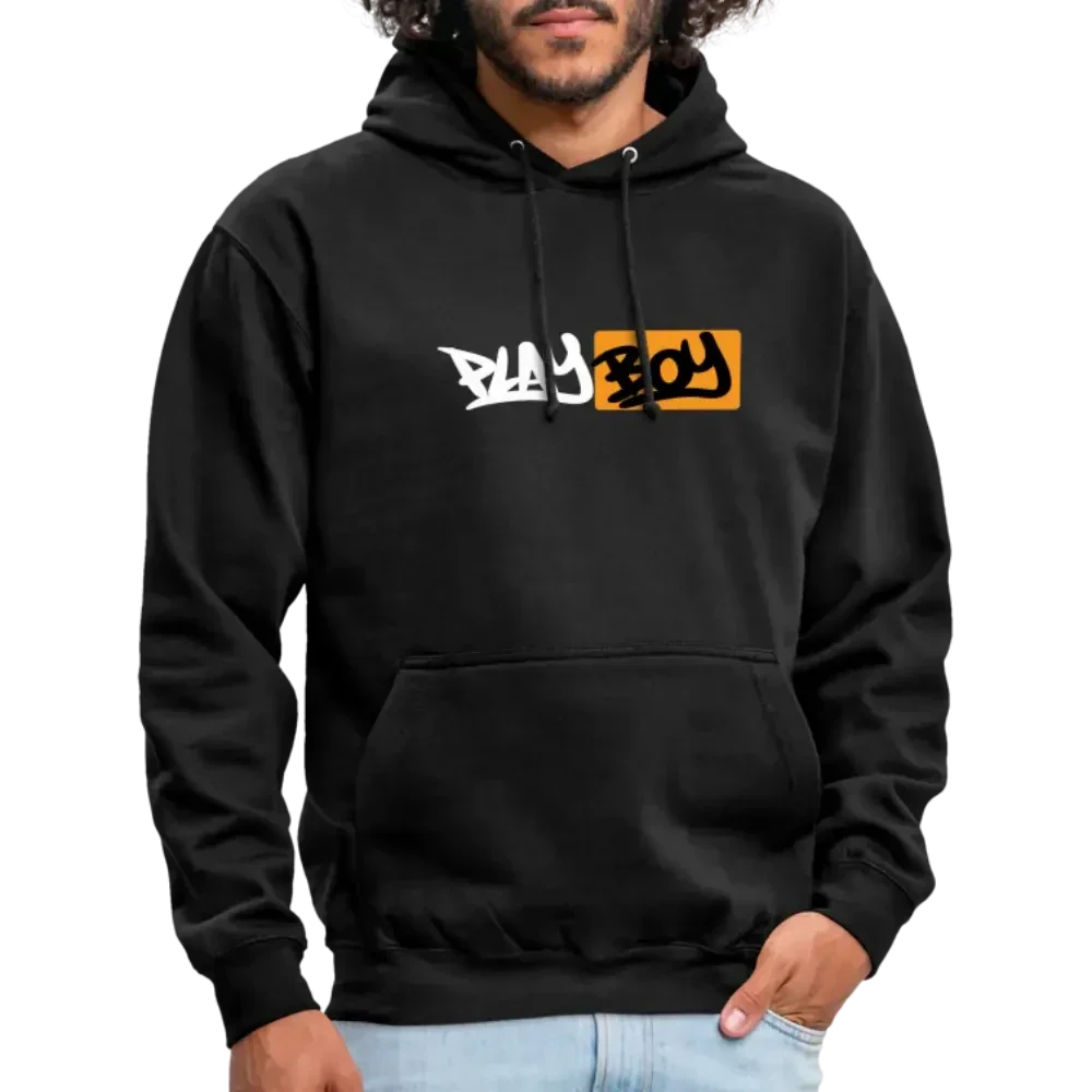 Sweatshirt à capuche unisexe PlayBoy PornHub - noir