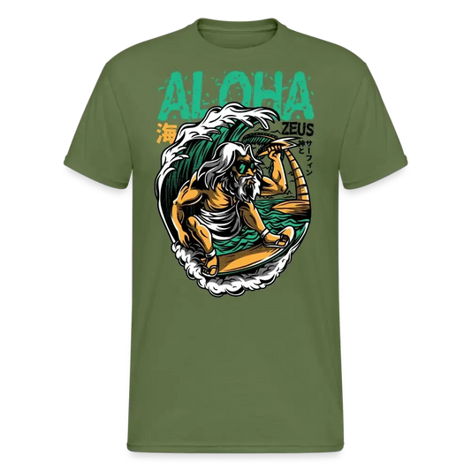 T-shirt Gildan épais homme - vert militaire