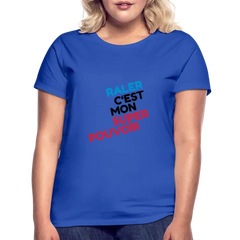 T-shirt Femme Personnalisable - bleu royal