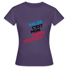 T-shirt Femme Personnalisable - violet foncé