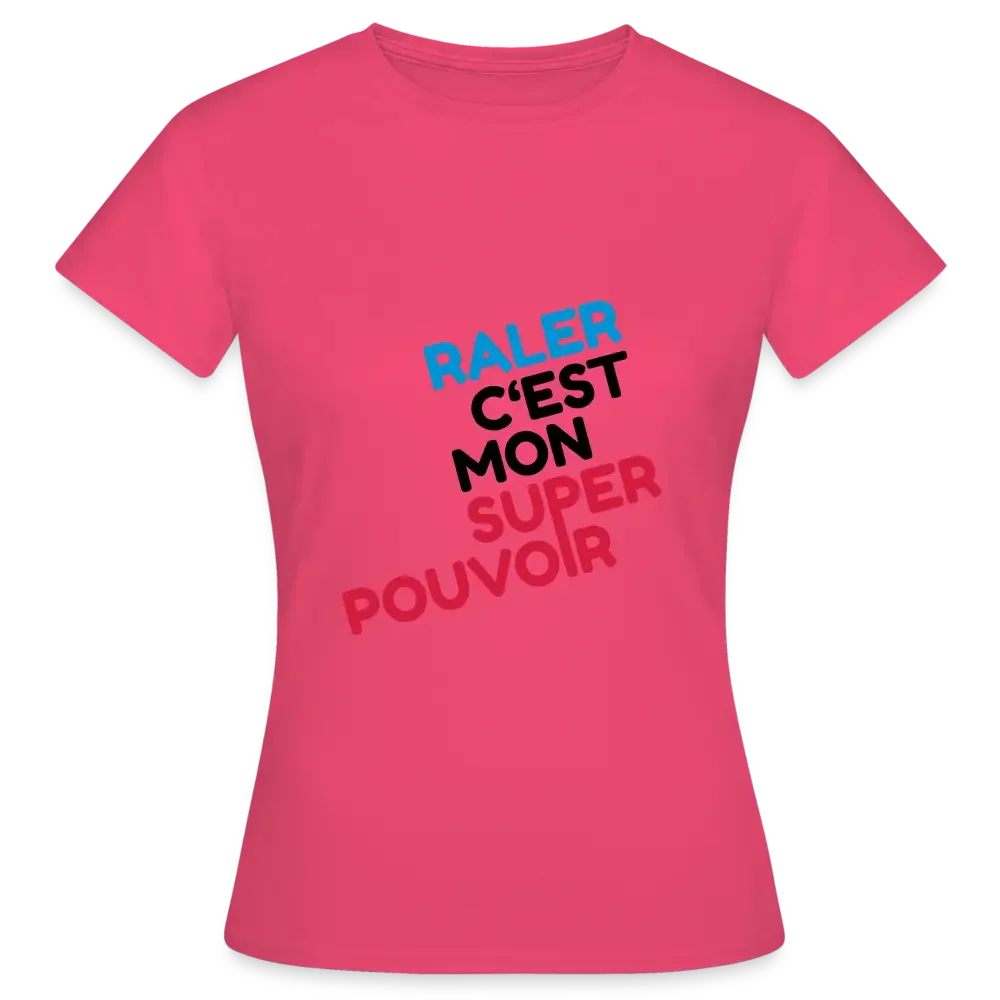 T-shirt Femme Personnalisable - rose azalée