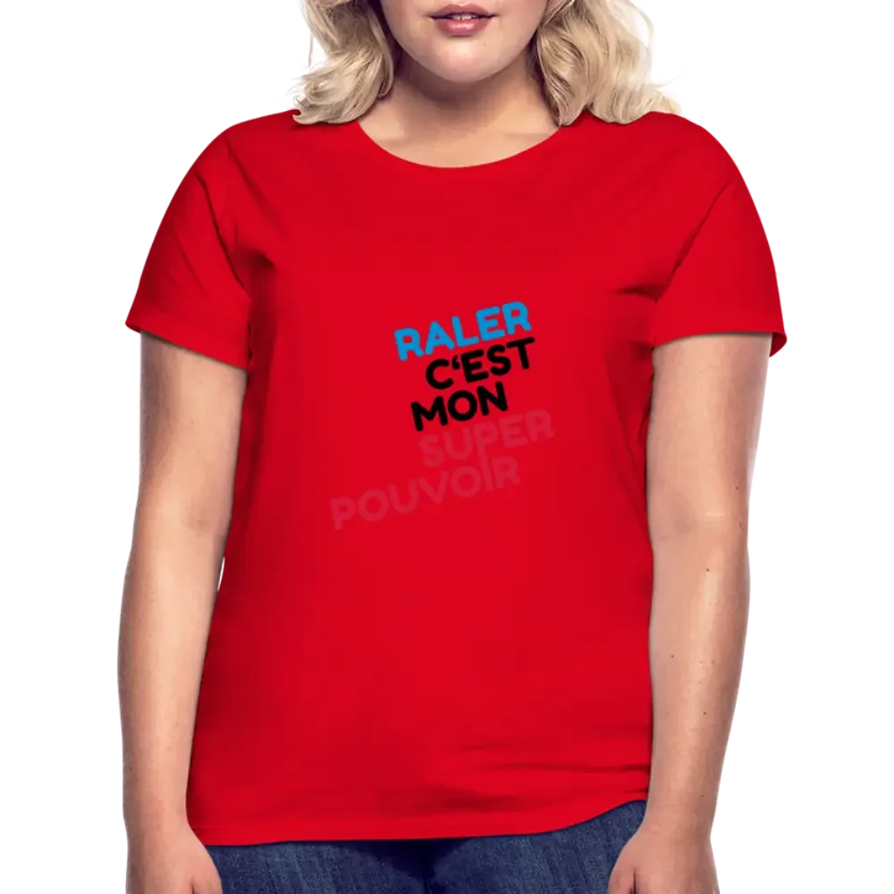 T-shirt Femme Personnalisable - rouge