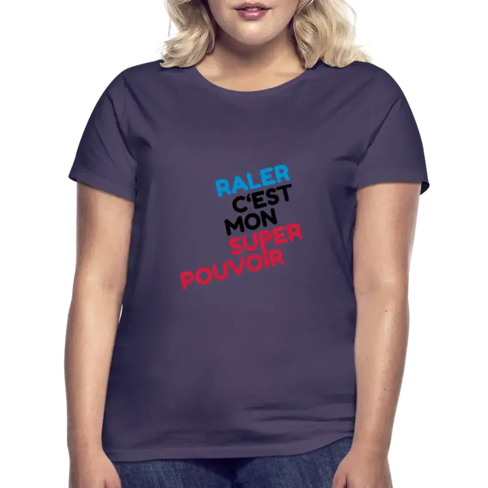 T-shirt Femme Personnalisable - violet foncé