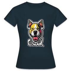 T-shirt Femme Pitbull Flowunik - marine