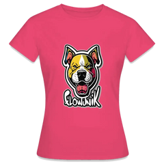T-shirt Femme Pitbull Flowunik - rose azalée