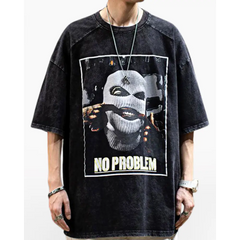 T-shirt Japonais oversize gangster - M - T-Shirt