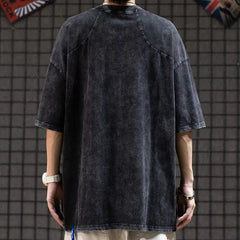 T-shirt Japonais oversize gangster - T-Shirt