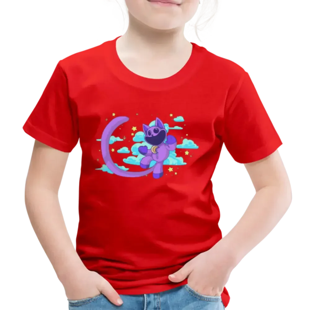 T-shirt personnalisé CatNap Poppy PlayTime chapitre 3 - rouge