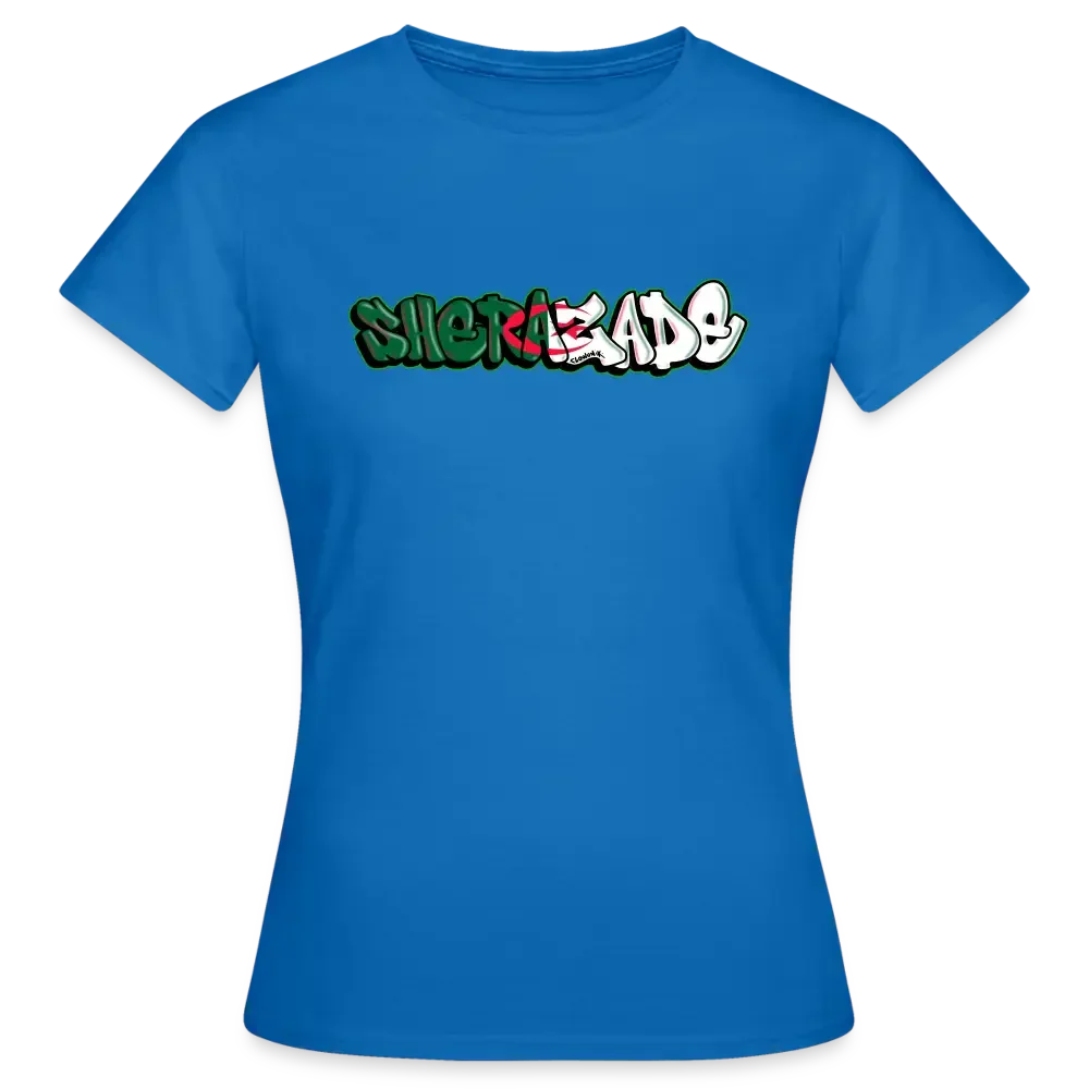 T-shirt Femme Sherazade "Algérie" - bleu royal