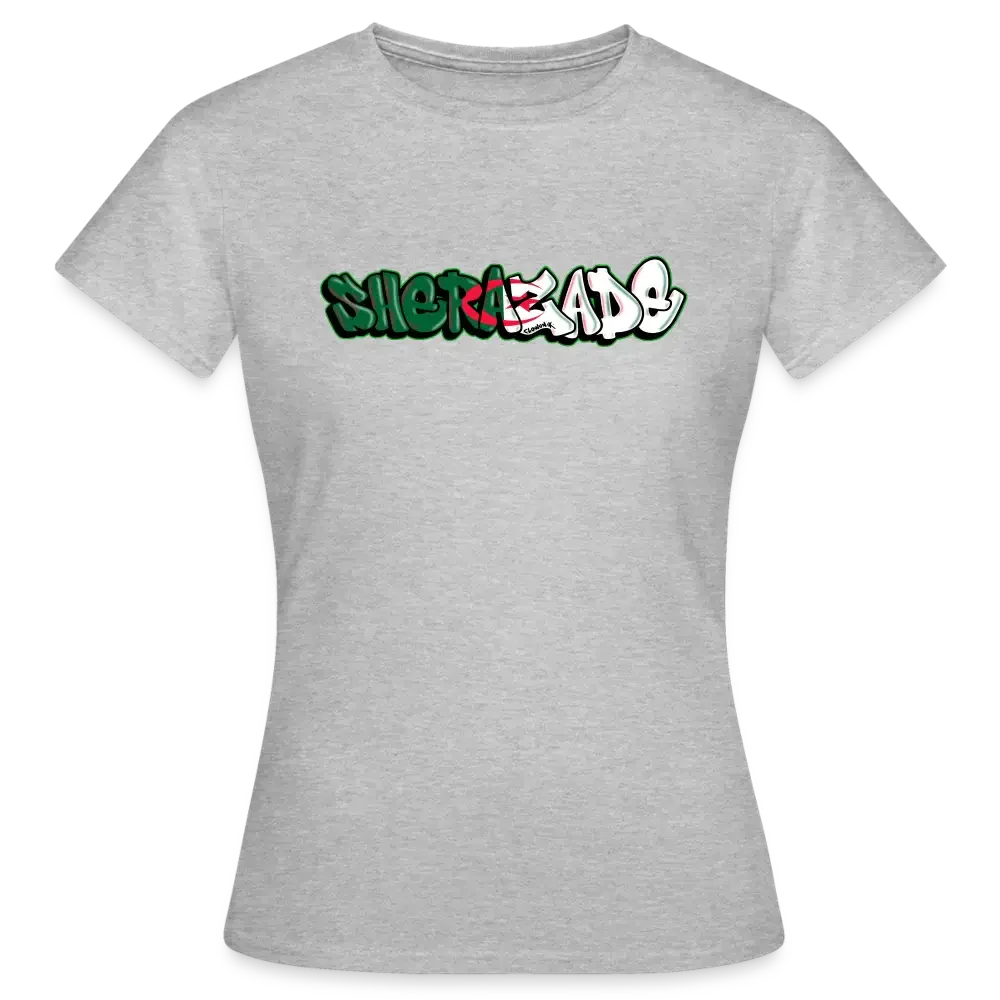 T-shirt Femme Sherazade "Algérie" - gris chiné
