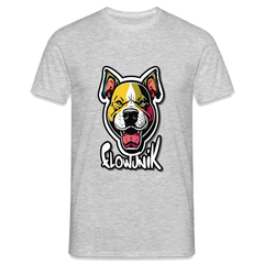T-shirt Homme Pitbull Flowunik - gris chiné