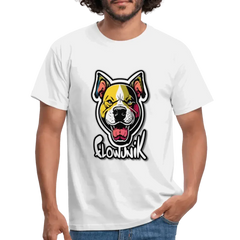 T-shirt Homme Pitbull Flowunik - blanc