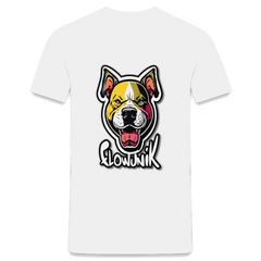 T-shirt Homme Pitbull Flowunik - blanc