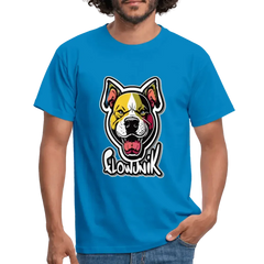 T-shirt Homme Pitbull Flowunik - bleu royal