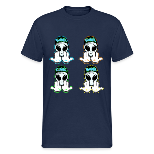 T-shirt Personnalisé JuL Ovni Mickey 4 - bleu marine