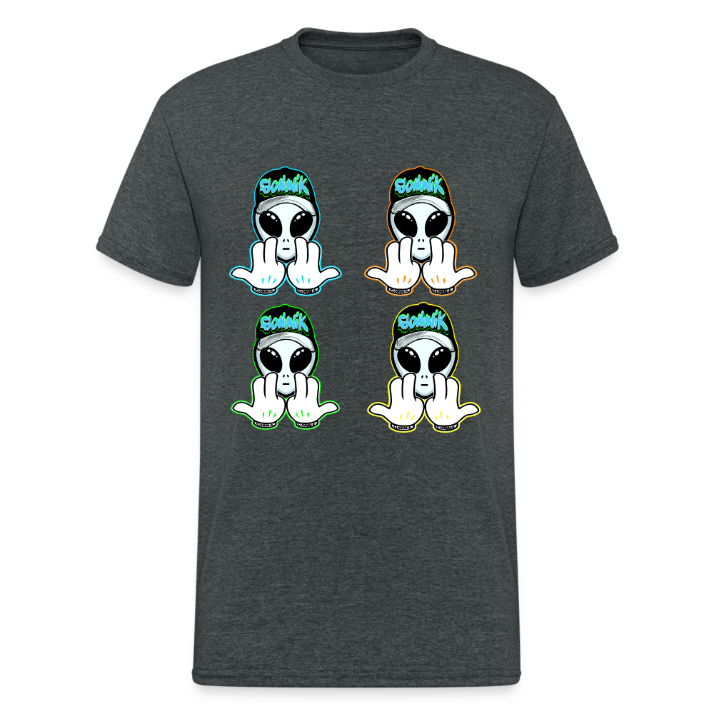 T-shirt Personnalisé JuL Ovni Mickey 4 - gris foncé chiné