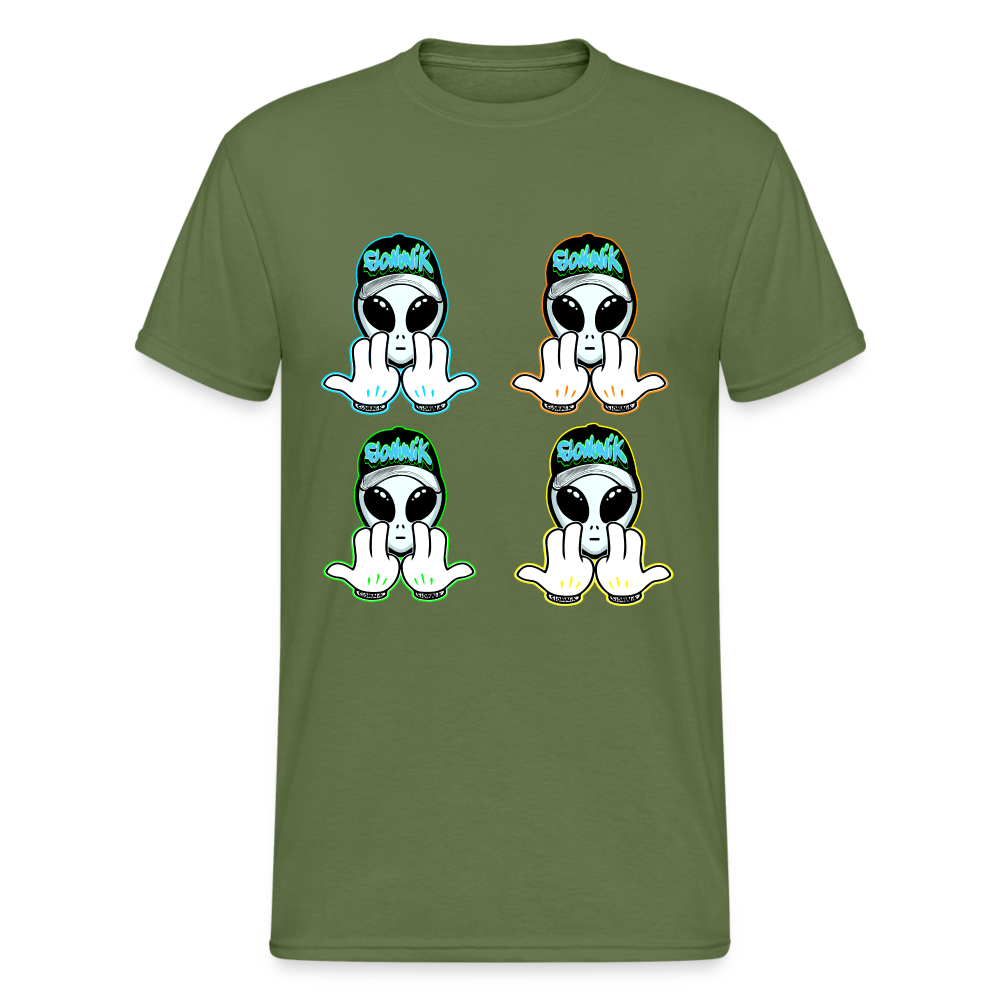 T-shirt Personnalisé JuL Ovni Mickey 4 - vert militaire