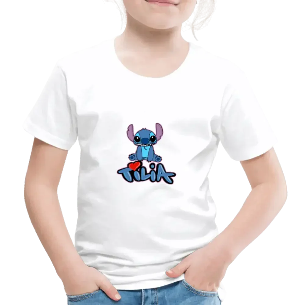 T-shirt Premium Enfant Stitch Tilia - blanc