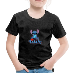 T-shirt Premium Enfant Stitch Tilia - charbon