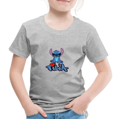 T-shirt Premium Enfant Stitch Tilia - gris chiné