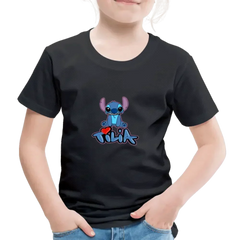 T-shirt Premium Enfant Stitch Tilia - noir