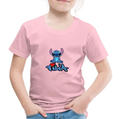 T-shirt Premium Enfant Stitch Tilia - rose liberty