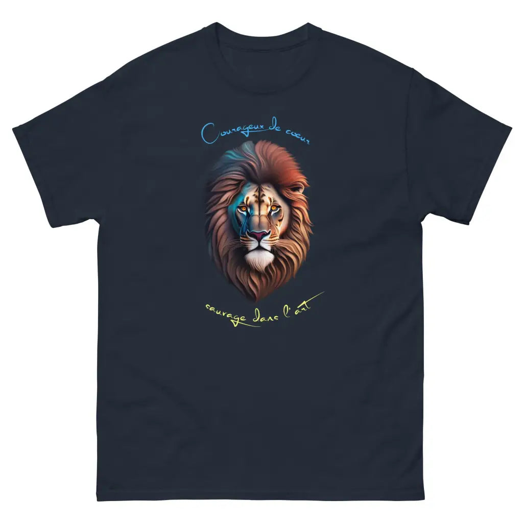 T-shirt Courageux de cœur, sauvage dans l'art (unisex) - Flowunikhommet-shirttee shirt